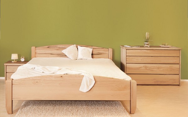 Massivholzbett Kernbuche - VITA HF