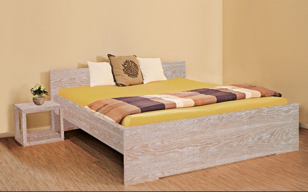 Massivholzbett Eiche Vintage - SONNENGRUSS