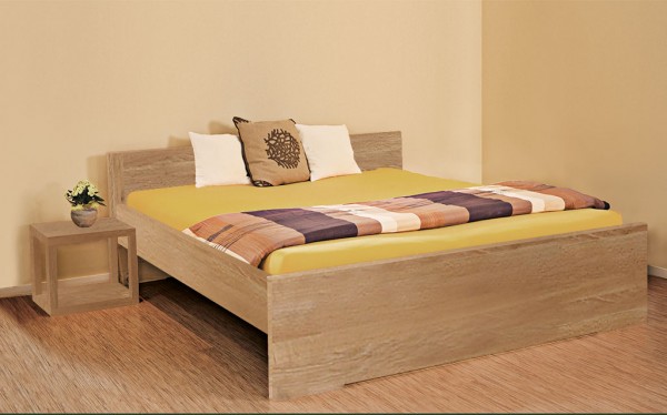 Massivholzbett Wildeiche - SONNENGRUSS