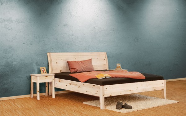 Massivholzbett Zirbe metallfrei - HANNI