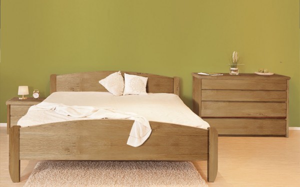 Massivholzbett Wildeiche - VITA HF