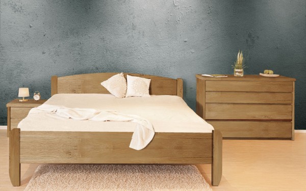 Massivholzbett Wildeiche - VITA