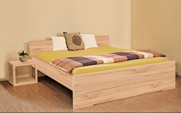 Massivholzbett Kernbuche - SONNENGRUSS