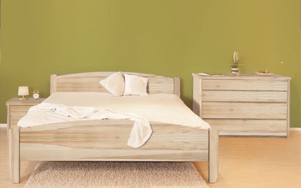 Massivholzbett Esche - VITA HF